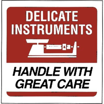 "Delicate Instruments" Special Handling Labels