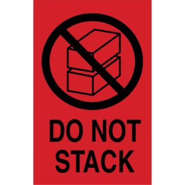 "Do Not Stack" International Shipping Labels