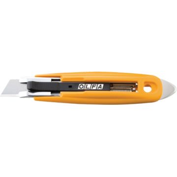 Self-Retracting Safety Knife with Tape Slitter