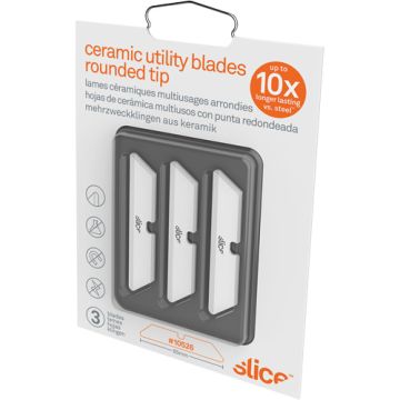 Slice™ Rounded Tip Replacement Blades for Ceramic Utility Knife