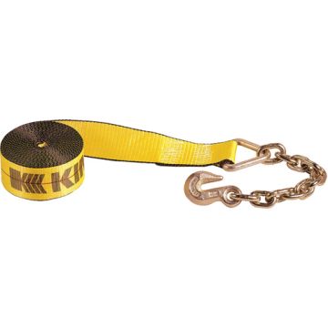 Winch Strap with Chain Anchor