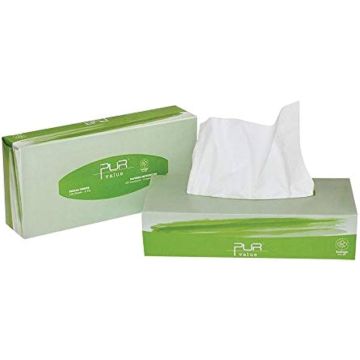 Pur Value Facial Tissue, 2 Ply, 30 boxes x 100 tissues