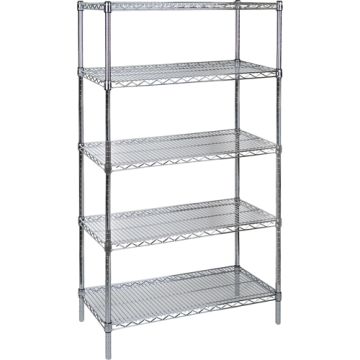 Standard-Duty Chromate Wire Shelving