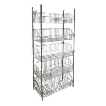 Wire Basket Shelving Unit