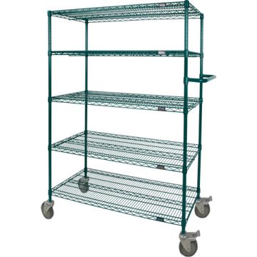 Wire Shelf Push Cart