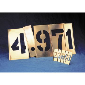 Gothic Brass Letters & Numbers Interlocking Stencils