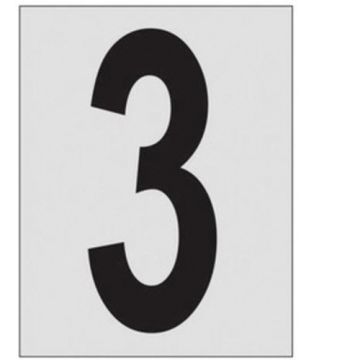 Reflective Individual Number and Letter Labels