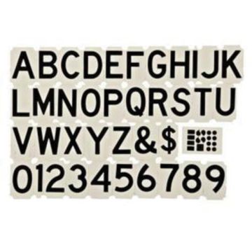 Quick-Align® Individual Gothic Labels Kit