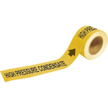 "High Pressure Condensate" Pipe Markers