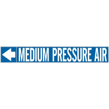 "Medium Pressure Air" Pipe Markers