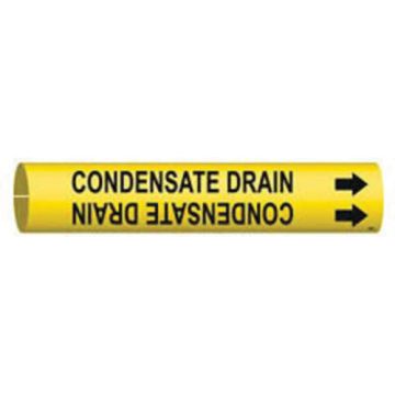 "Condensate Drain" Pipe Marker