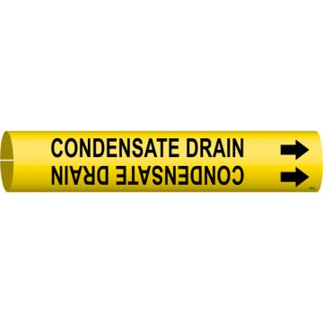 "Condensate Drain" Pipe Marker
