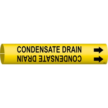 "Condensate Drain" Pipe Marker