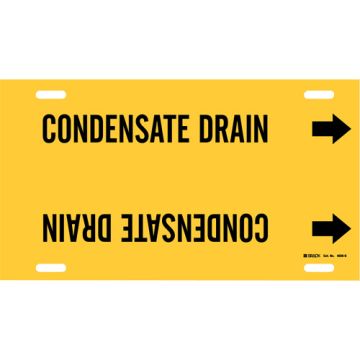"Condensate Drain" Pipe Marker