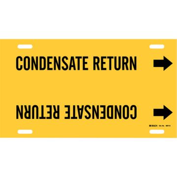 "Condensate Return" Pipe Marker