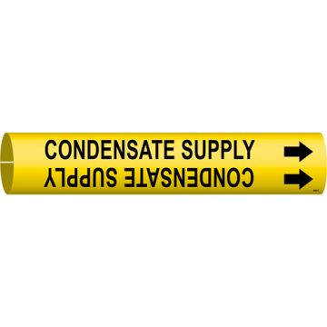 "Condensate Supply" Pipe Marker