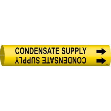 "Condensate Supply" Pipe Marker