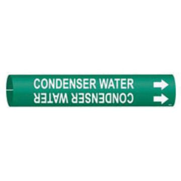 "Condenser Water" Pipe Marker