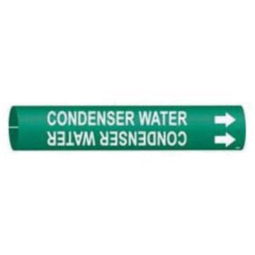 "Condenser Water" Pipe Marker