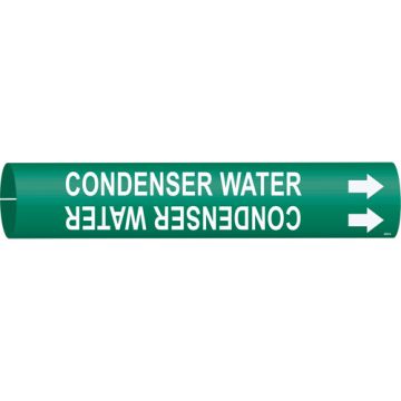 "Condenser Water" Pipe Marker