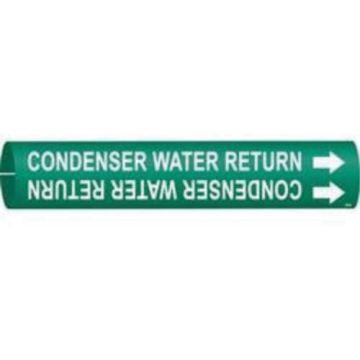 "Condenser Water Return" Pipe Marker