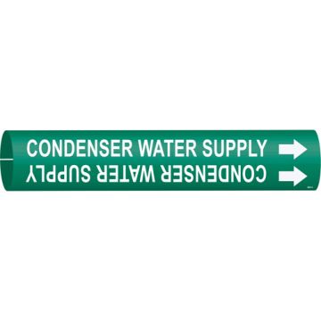 "Condenser Water Supply" Pipe Marker