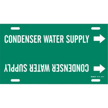 "Condenser Water Supply" Pipe Marker