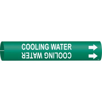 "Cooling Water" Pipe Marker