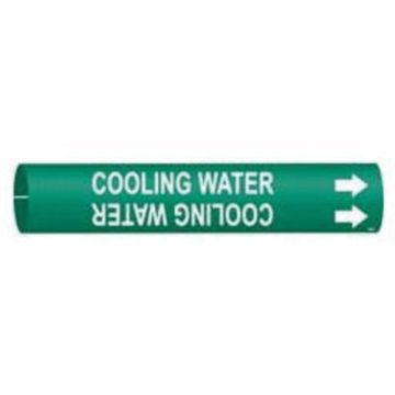 "Cooling Water" Pipe Marker