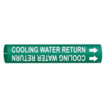 "Condenser Water Return" Pipe Marker