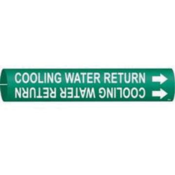 "Condenser Water Return" Pipe Marker