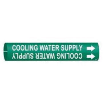 "Cooling Water Supply" Pipe Marker