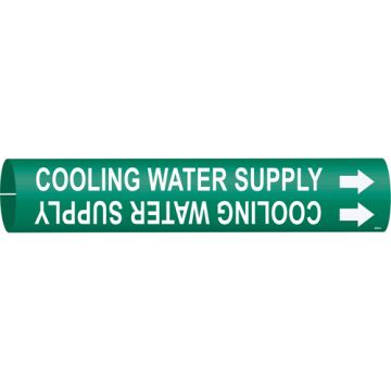 "Cooling Water Supply" Pipe Marker
