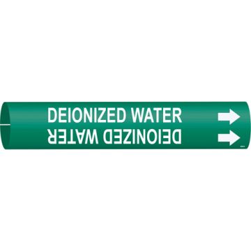 "Deionized Water" Pipe Marker