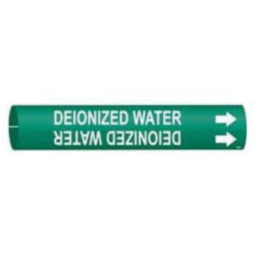 "Deionized Water" Pipe Marker