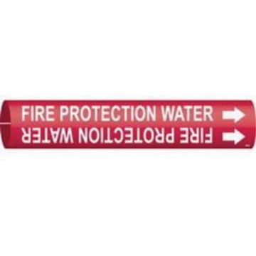 "Fire Protection Water" Pipe Marker