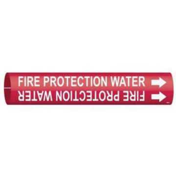"Fire Protection Water" Pipe Marker