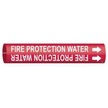 "Fire Protection Water" Pipe Marker