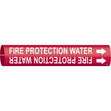 "Fire Protection Water" Pipe Marker