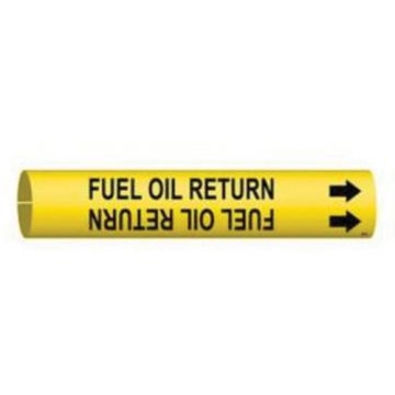 "Fuel Oil Return" Pipe Marker