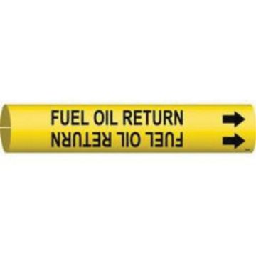"Fuel Oil Return" Pipe Marker