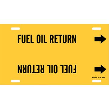 "Fuel Oil Return" Pipe Marker