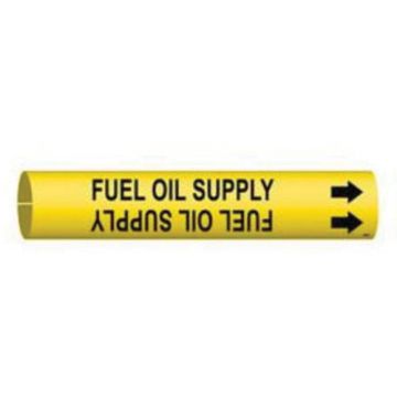 "Fuel Oil Supply" Pipe Marker