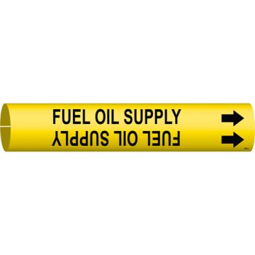 "Fuel Oil Supply" Pipe Marker