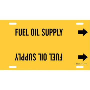 "Fuel Oil Supply" Pipe Marker