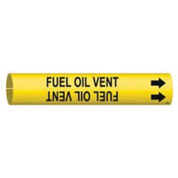 "Fuel Oil Vent" Pipe Marker