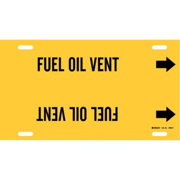 "Fuel Oil Vent" Pipe Marker