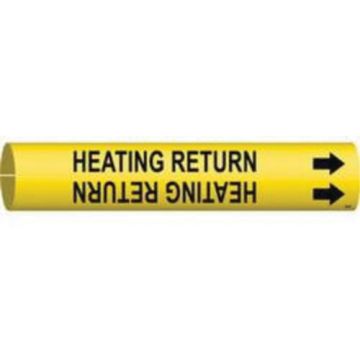 "Heating Return" Pipe Marker