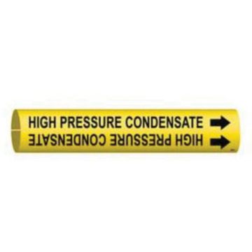 "High Pressure Condensate" Pipe Marker