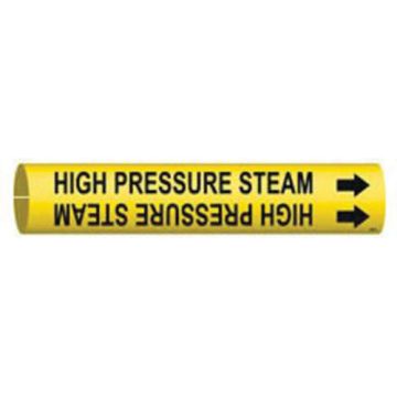 "High Pressure Steam" Pipe Marker